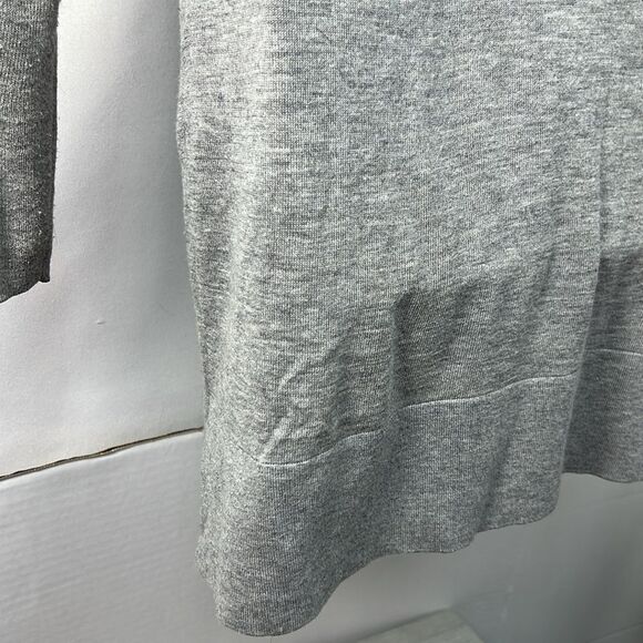 Loft Gray long button front cardigan sweater with pockets EUC size small - Picture 10 of 12